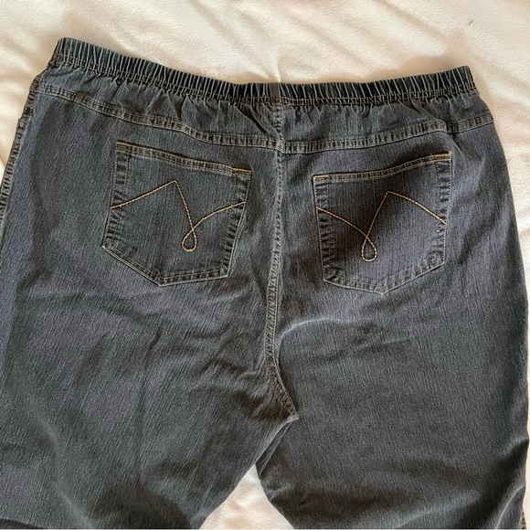 JMS Washed Black Boot Leg Jeans - Picture 8 of 11